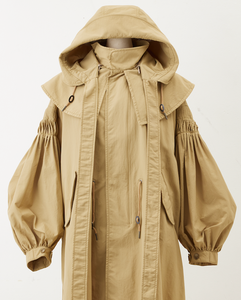 Pin tuck Nylon Short Mods coat