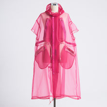 画像をギャラリービューアに読み込む, See-through French Sleeve Cape Dress
