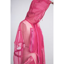 画像をギャラリービューアに読み込む, See-through French Sleeve Cape Dress
