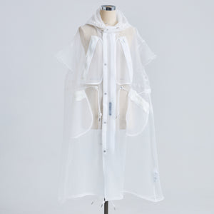 See-through French Sleeve Cape Dress