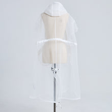 画像をギャラリービューアに読み込む, See-through French Sleeve Cape Dress
