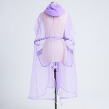 画像をギャラリービューアに読み込む, See-through French Sleeve Cape Dress
