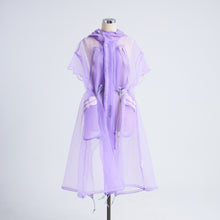 画像をギャラリービューアに読み込む, See-through French Sleeve Cape Dress
