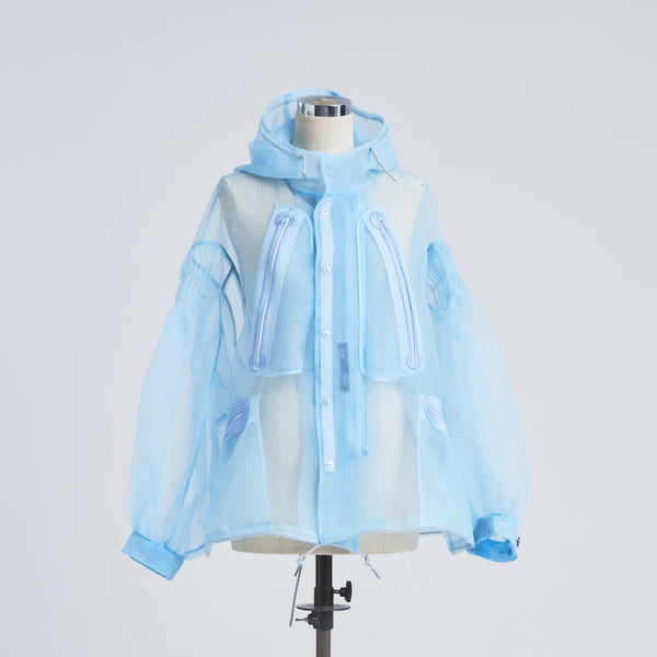 See-through Pin tuck Short Mods Jacket 6 Color