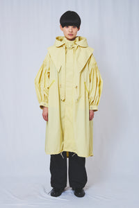 !Pre order!  2WAY Pin tuck Nylon Long Mods coat 4colors
