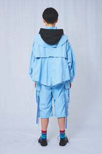 !Pre order! 4WAY Pin tuck Nylon Short Mods Jacket 4Colors