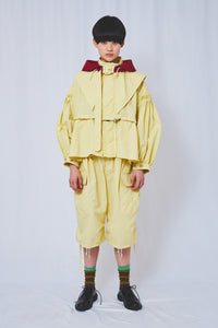 !Pre order! 4WAY Pin tuck Nylon Short Mods Jacket 4Colors