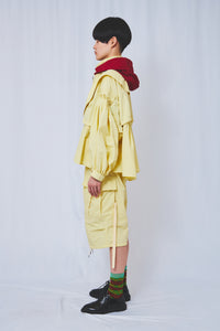 !Pre order! 4WAY Pin tuck Nylon Short Mods Jacket 4Colors