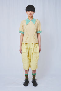 !Pre order!  Wavy Frill polo shirt 2colors
