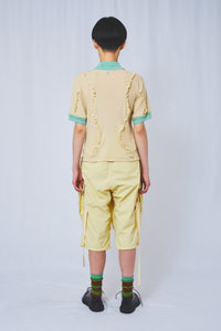 !Pre order!  Wavy Frill polo shirt 2colors