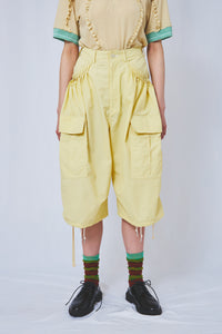 !Pre order!  Pin tuck cargo cropped pants 4colors