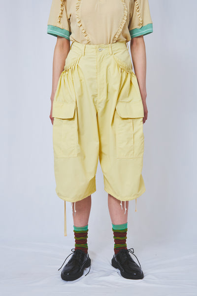 !Pre order!  Pin tuck cargo cropped pants 4colors