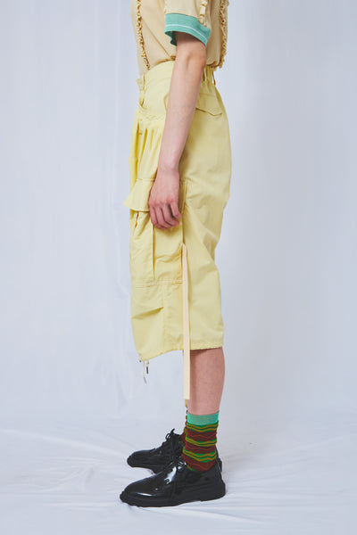 !Pre order!  Pin tuck cargo cropped pants 4colors