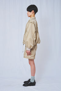 !Pre order!  Wavy Frill Flight jacket 2colors