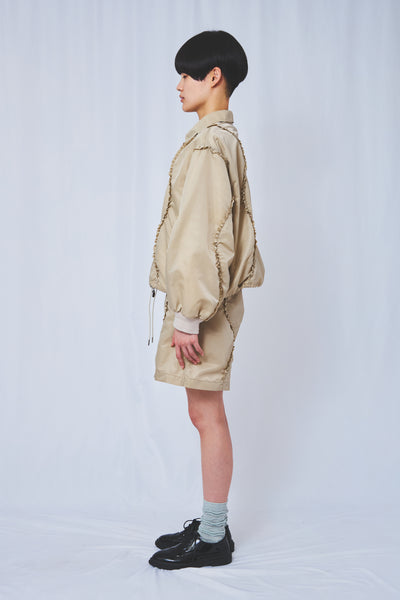 !Pre order!  Wavy Frill Flight jacket 2colors