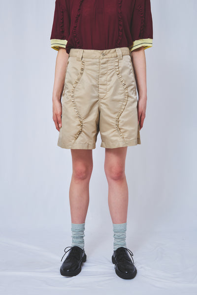 !Pre order!  Wavy Frill French short Pants 2colors