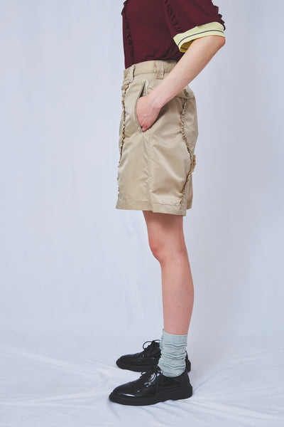 !Pre order!  Wavy Frill French short Pants 2colors