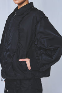 !Pre order!  Wavy Frill Flight jacket 2colors