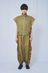 !Pre order!  Perforated nylon jacket 2colors