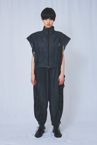 !Pre order!  Perforated nylon jacket 2colors