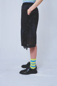 !Pre order!  See-through frill pants 2colors