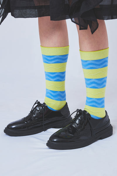 !Pre order!  Tokone×MEGMIURA WARDROBE Wavy stripe socks 7 colors