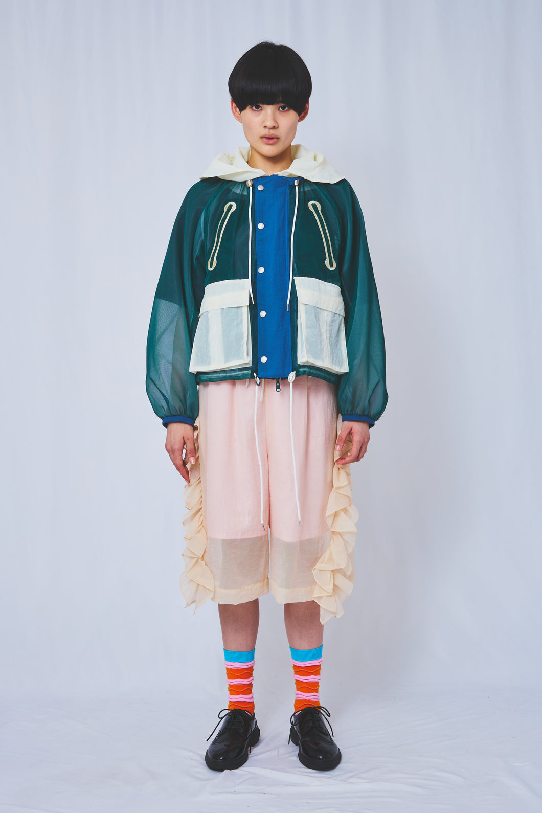 !Pre order!  Reversible see-through Jacket 2colors