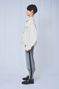 !Pre order!  PVC pocket Denim Jacket 2colors