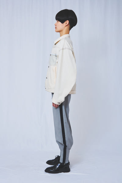 !Pre order!  PVC pocket Denim Jacket 2colors
