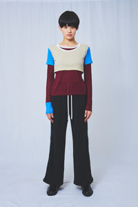 !Pre order!  Layered jersey top 2colors