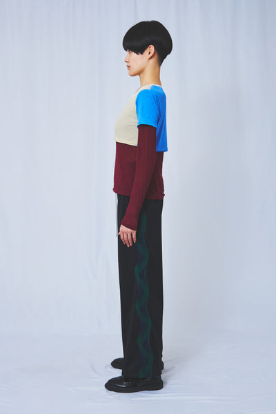 Layered jersey top 2colors