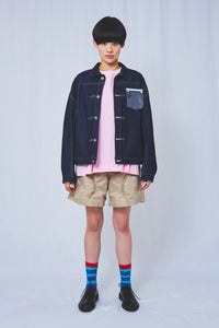 !Pre order!  PVC pocket Denim Jacket 2colors