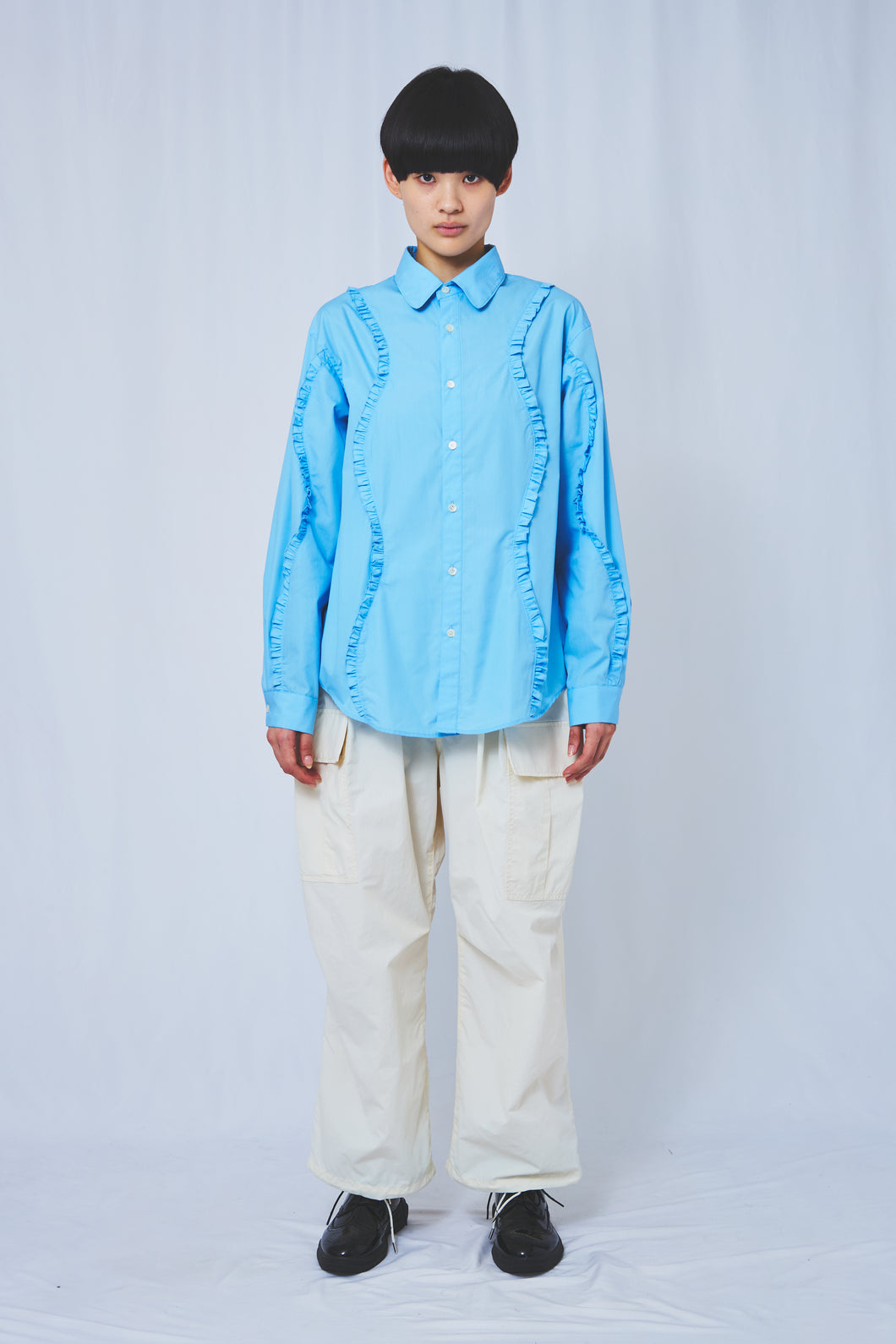Wavy Frill Shirt 3colors – MEGMIURA WARDROBE