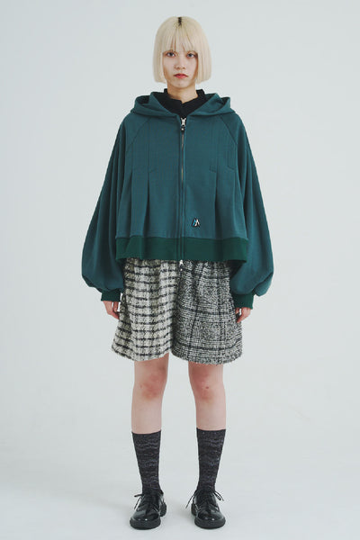 !Pre-Order!Tuck Zip Hoodie  D.Green