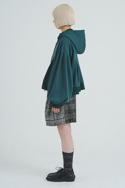 !Pre-Order!Tuck Zip Hoodie  D.Green