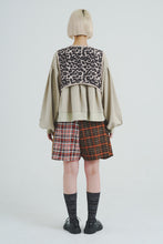 画像をギャラリービューアに読み込む, Padded Quilted Leopard Vest Beige Leopard
