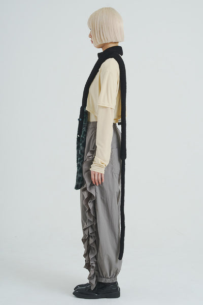 !Per-Order!Boa Dog Scarf Black