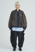 画像をギャラリービューアに読み込む, Reversible See-through Leopard Print Jacket Brown Leopard×Black
