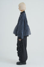 画像をギャラリービューアに読み込む, Reversible See-through Leopard Print Jacket Gray Leopard×Black
