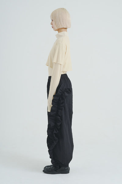 !Pre-Order!Frill  Pants  Black