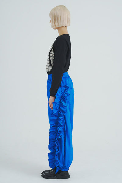 Frill  Pants Blue