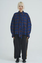 画像をギャラリービューアに読み込む, Ribbon-Tie Check Shirt Blue Check
