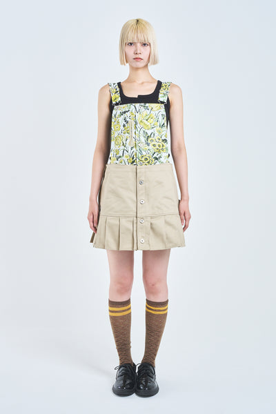 ! Pre-Order !　Apron Jumper Skirt　Flower