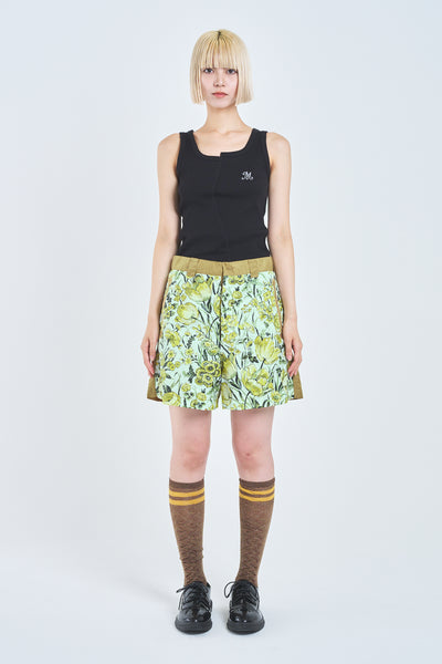 ! Pre-Order !　Paneled Frill French Short  Flower