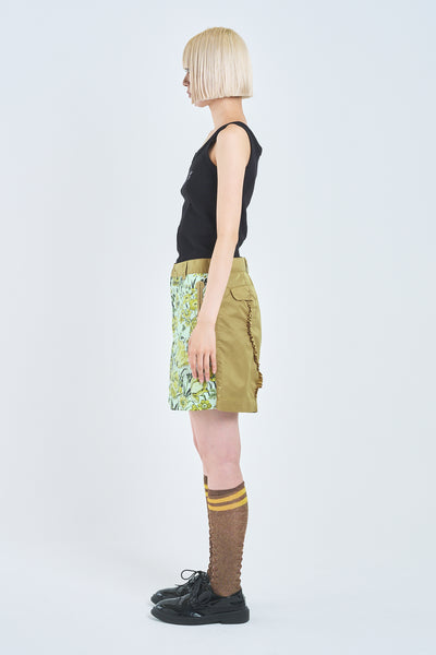 ! Pre-Order !　Paneled Frill French Short  Flower
