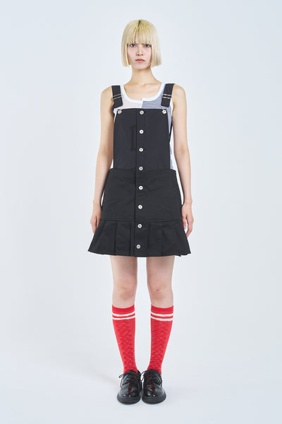 ! Pre-Order !　Apron Jumper Skirt　Black