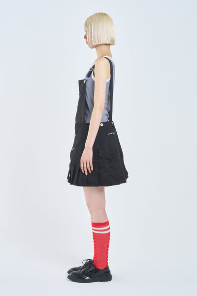 ! Pre-Order !　Apron Jumper Skirt　Black