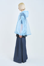 画像をギャラリービューアに読み込む, ! Pre-Order !  See-through Pin tuck Short Mod Coat　Sky
