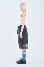 画像をギャラリービューアに読み込む, ! Pre-Order !  See-through Layered Half Pants Black Check

