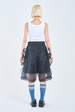 画像をギャラリービューアに読み込む, ! Pre-Order !  See-through Layered Half Pants Black Check
